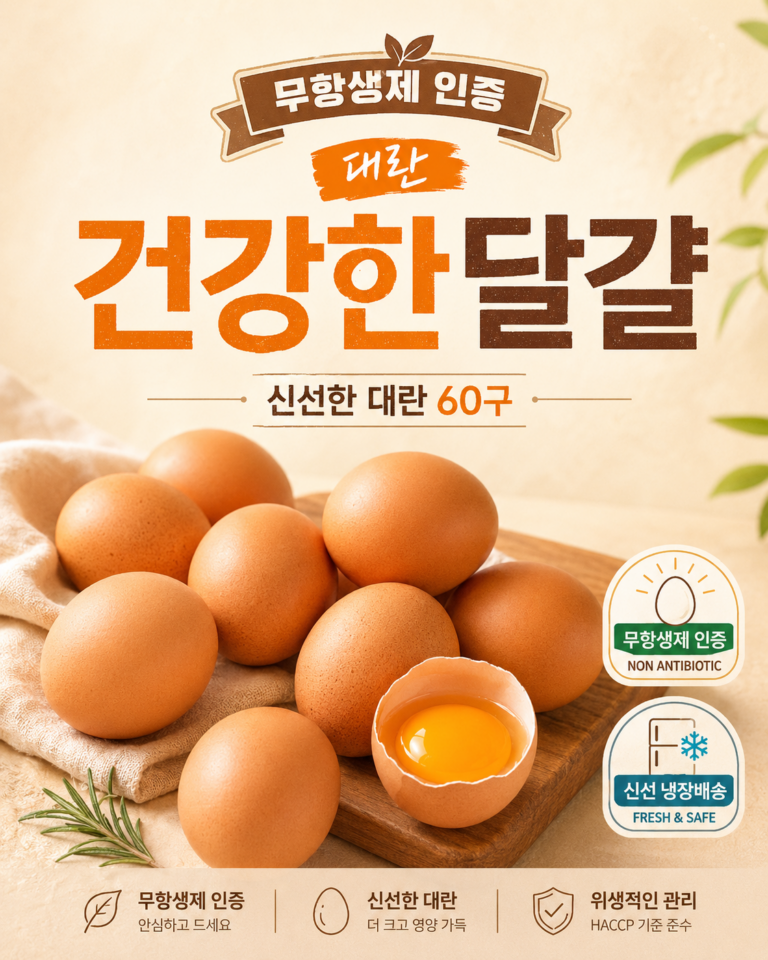 농협 무항생제 신선 대란 60구 가격 비교｜3,120g 대용량 냉장 계란 특징과 구매 전 체크포인트