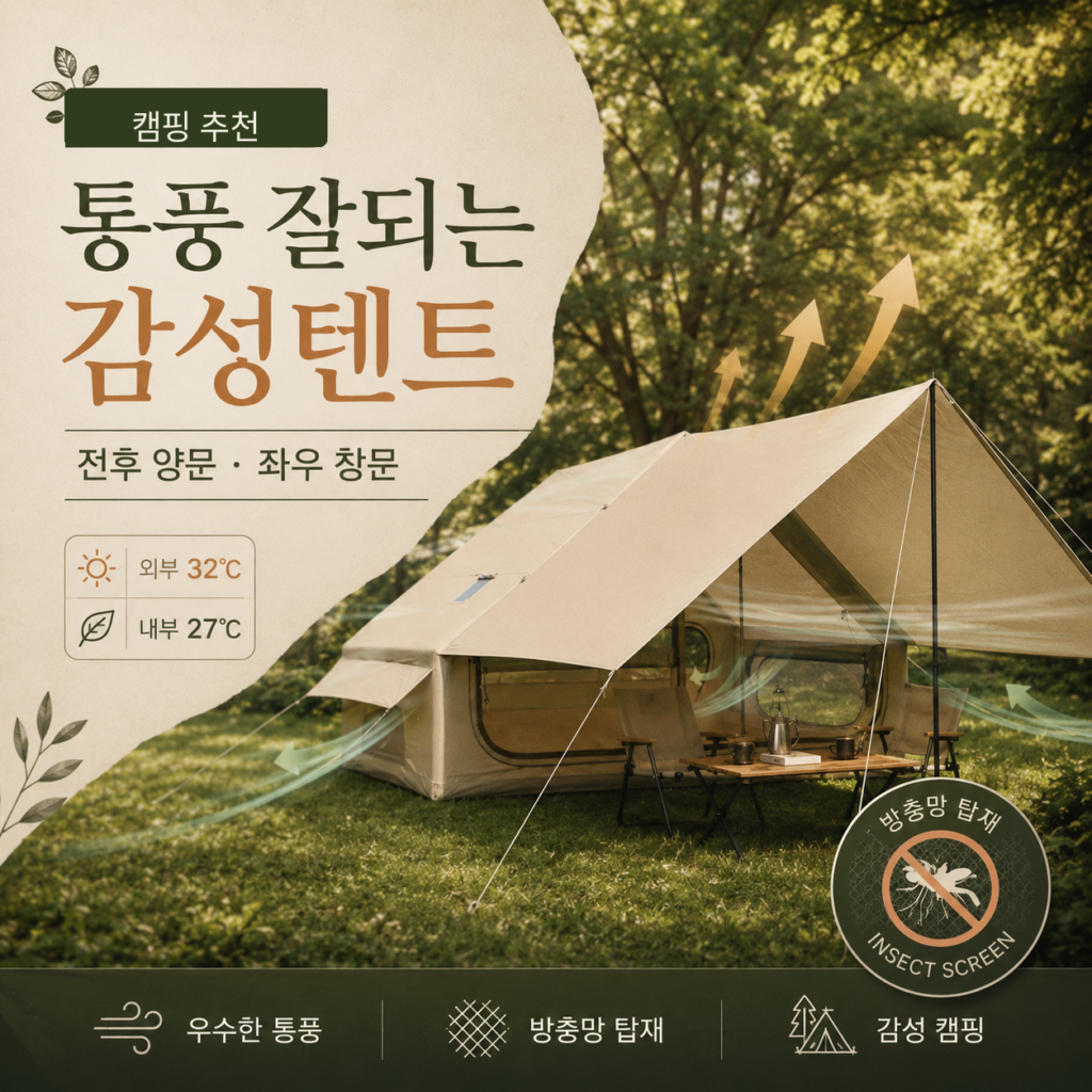 Corani 2~6인용 대형 에어텐트 후기｜300D 옥스포드 4계절 가족 캠핑텐트 특징·가격 정리 제품 이미지